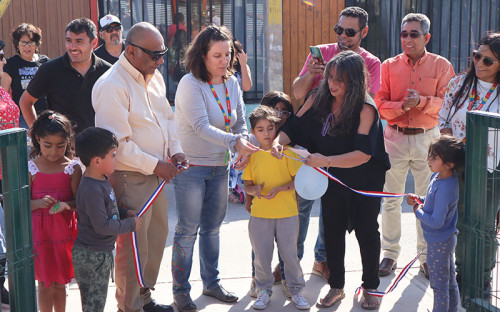 Codelco Distrito Norte y vecinos de Villa Kamac Mayu inauguran un nuevo espacio en el sector