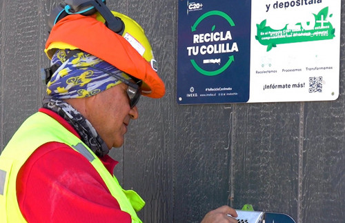 Proyecto C20+ de Collahuasi desarrolla innovadora campaña medioambiental para reutilizar colillas de cigarro