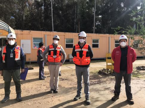 Autoridades de Sernageomin fiscalizan temas de seguridad minera y medidas sanitarias en el Embalse Carén