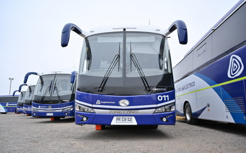 Anglo American implementa flota interurbana de buses eléctricos más grande de Sudamérica