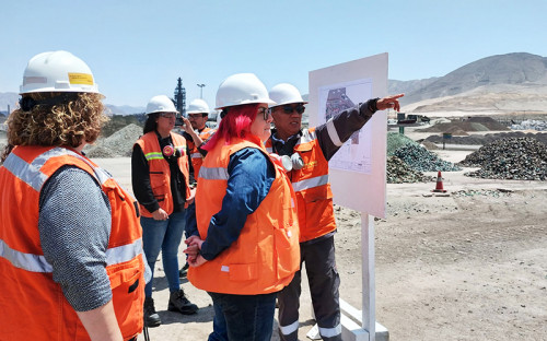 Realizan visita técnica del proyecto modernización de la Fundición Hernán Videla Lira-Paipote