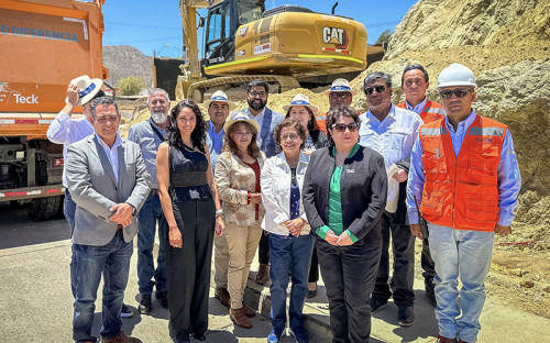 Ministra de Minería encabeza inicio de obras de retiro de relave en la comuna de Andacollo