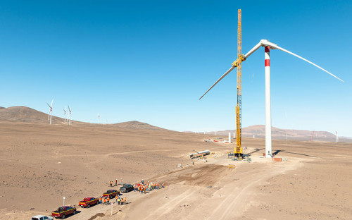 Proyecto Parque Eólico Horizonte alcanza hito clave con la energización de sus primeros aerogeneradores